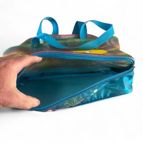 Vintage Warner Brothers Looney Tunes Tweety Bird Vinyl Hand Tote Bag 15 x 8 - Picture 5 of 8